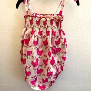 Pink chicken bubble 12-18 mo